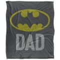 Miniatyrbild 2 av 6: Batman Pappa Logotyp Filt One Size Flerfärgad Multicoloured One Size