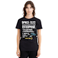 Miniatyrbild 4 av 5: Star Trek Unisex Vuxen Intro T-Shirt M Svart Black M
