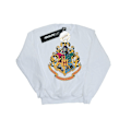 Miniatyrbild 2 av 4: Harry Potter Herr Hogwarts Crest Guld Bläck Sweatshirt 4XL Vit White 4XL