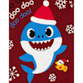Miniatyrbild 6 av 6: Baby Shark Herr Daddy Shark Stickad Jultröja XL Maroon Maroon XL