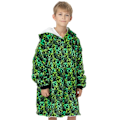 Miniatyrbild 2 av 2: Minecraft Pojkar Oversized Hoodie Filt En Storlek Grön Green One Size