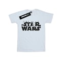 Miniatyrbild 1 av 3: Star Wars Dam/Damer Minimalistisk Logotyp Bomull Pojkvän T-Shir White M