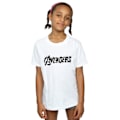 Miniatyrbild 2 av 4: Avengers T-shirt i bomull för flickor, 5-6 år, vit White 5-6 Years