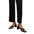Miniatyrbild 2 av 2: Var är det ifrån Dam/Dam Stylite Block Heel Sandaler 6 UK Black 6 UK
