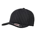 Miniatyrbild 1 av 2: Yupoong Flexfit Unisex Pinstripe Baseball Cap S-M Svart/Vit Black/White S-M