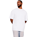 Miniatyrbild 1 av 3: Casual Classics Mens Ringspun Cotton Extended Neckline Tall Oversized T-Shirt S White White S