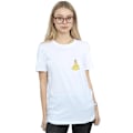Miniatyrbild 2 av 3: Disney Princess Dam/Damer Belle Bröst Bomull Boyfriend T-Sh White L