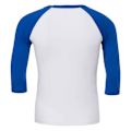 Miniatyrbild 2 av 3: Canvas Unisex Adult 3/4 Sleeve Baseball T-Shirt M Vit/Royal B White/Royal Blue M