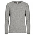 Miniatyrbild 1 av 4: Clique Dam/Kvinna Melange Långärmad T-shirt M Grå Grey M