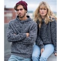 Miniatyrbild 2 av 2: Ecologie Vuxen Unisex Iguazu Stickad Hoodie S Heather/Charcoal Heather/Charcoal S