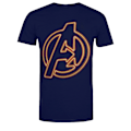 Miniatyrbild 1 av 4: Avengers Herr Neon Logotyp T-shirt Stor Marinblå/Orange Navy/Orange L