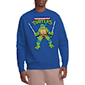 Miniatyrbild 5 av 5: Teenage Mutant Ninja Turtles Unisex Vuxen Leonardo Retro Tröja Royal Blue XXL