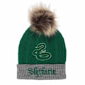 Miniatyrbild 1 av 3: Harry Potter Slytherin Pom Pom Beanie One Size Grön/Grå Green/Grey One Size