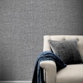 Miniatyrbild 2 av 3: Arthouse Country Plain Textured Wallpaper One Size Charcoal Charcoal One Size