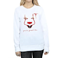Miniatyrbild 3 av 5: It Dam/Damer Pennywise Float Sweatshirt M Vit White M