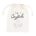Miniatyrbild 1 av 2: Something Different My Crystals Bomullspåse med dragsko En storlek White One Size