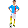 Miniatyrbild 1 av 2: Ted Lasso Pojkar AFC Richmond Fotbollströja Kostym Set 5-7 År Blue/White/Red 5-7 Years