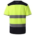Miniatyrbild 2 av 6: Yoko Hi-Vis T-shirt i två toner för män XXL Gul/Marinblå Yellow/Navy XXL