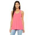 Miniatyrbild 1 av 3: Bella + Canvas Dam/Kvinnor Racerback Flowy Tank Top M Neon Pi Neon Pink M