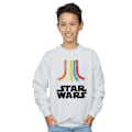 Miniatyrbild 3 av 4: Star Wars Retro Rainbow Sweatshirt för pojkar 7-8 år Vit White 7-8 Years