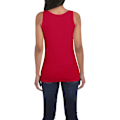 Miniatyrbild 2 av 4: Gildan Ladies Soft Style Tank Top Vest 2XL Cherry Red Cherry Red 2XL