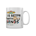 Miniatyrbild 1 av 4: Friends Livet Är Bättre Med Vänner Chibi Mugg One Size Vit/Svart White/Black One Size