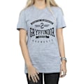 Miniatyrbild 3 av 5: Harry Potter Dam/Kvinnor Gryffindor Keeper Bomull Boyfriend T Sports Grey XXL