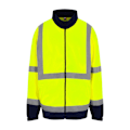 Miniatyrbild 1 av 2: PRO RTX Hög synlighet Herr Full-Zip Fleece 4XL Gul/Marinblå Yellow/Navy 4XL