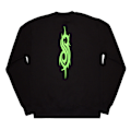 Miniatyrbild 2 av 2: Slipknot Unisex Vuxen Grön Demon Ryggtryck Oversized Sweatshirt Black XXL