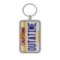 Miniatyrbild 1 av 2: Back To The Future Licensskylt Gummi Nyckelring One Size Vit White One Size