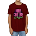 Miniatyrbild 3 av 5: National Lampoon's Christmas Vacation Boys Kiss My Ass T-shirt Burgundy 5-6 Years
