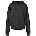 Miniatyrbild 1 av 2: Bygg ditt varumärke Herr Acid Wash Oversized Hoodie 5XL Svart Black 5XL