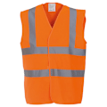 Miniatyrbild 2 av 5: Yoko Unisex Premium Hi-Vis Väst / Jacka 4XL Hi Vis Orange Hi Vis Orange 4XL