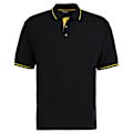 Miniatyrbild 1 av 2: Kustom Kit Mens St. Mellion Mens Short Sleeve Polo Shirt XS Bla Black/Yellow XS