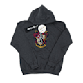 Miniatyrbild 1 av 3: Harry Potter Pojkar Gryffindor Distressed Crest Hoodie 7-8 År Dark Heather 7-8 Years