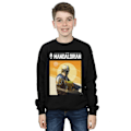 Miniatyrbild 2 av 3: Star Wars Boys The Mandalorian The Child Two Moons Sweatshirt 5 Black 5-6 Years