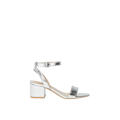 Miniatyrbild 2 av 3: Dorothy Perkins Damskor/Damer Tommi Barely There Medium Block H Silver 7 UK