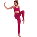 Miniatyrbild 3 av 3: TriDri Dam/Kvinnor Sömlös 3D Passform Multi-Sport Sculpt Solid Färg Leggings L Fuchsia Fuchsia L