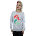 Miniatyrbild 2 av 5: Disney Princess Damkläder/Dam Classic Ariel Sweatshirt XXL Värme Heather Grey XXL
