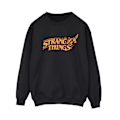 Miniatyrbild 1 av 4: Netflix Dam/Kvinnor Stranger Things Logo Breaking Sweatshirt Black S