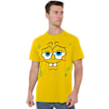 Miniatyrbild 5 av 5: SvampBob Fyrkant Herr T-shirt Med Självsäkert Ansikte 4XL Gul Yellow 4XL