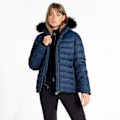 Miniatyrbild 4 av 6: Dare 2B Dam/Kvinnor Glamorize III Leopardmönstrad Vadderad Skidjacka Moonlight Denim 8 UK