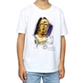 Miniatyrbild 3 av 5: Star Wars Boys The Last Jedi C-3PO Borstad T-shirt 7-8 år Vit White 7-8 Years