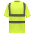 Miniatyrbild 1 av 2: Yoko Hi-Vis T-shirt för män, kortärmad, gul, 4XL Yellow 4XL