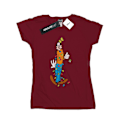 Miniatyrbild 1 av 3: Disney Dam/Kvinnor Goofy Julbelysning Bomull T-shirt XXL Burgundy XXL