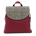 Miniatyrbild 1 av 3: Eastern Counties Leather Petra Snake Print Läderryggsäck En Storlek Cranberry One Size