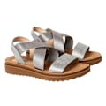 Miniatyrbild 1 av 3: Good For The Sole Dam/Damer Ana Comfort Crossover Strap Bred Pewter 6 UK