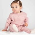 Miniatyrbild 2 av 2: Larkwood Barnkläder/Barn Hållbara Joggingbyxor 12-18 Månader Soft Pink 12-18 Months