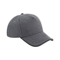 Miniatyrbild 1 av 2: Beechfield Authentic Piped 5 Panel Cap One Size Graphite Grey/B Graphite Grey/Black One Size
