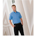 Miniatyrbild 2 av 4: Russell Collection Herr Kortärmad Poly-Cotton Easy Care Poplin Corporate Blue 16